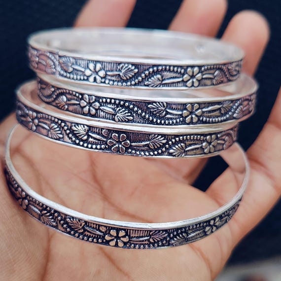 925 Sterling Silver Designer Bengal, Silver Bracelet & Bangle , 04