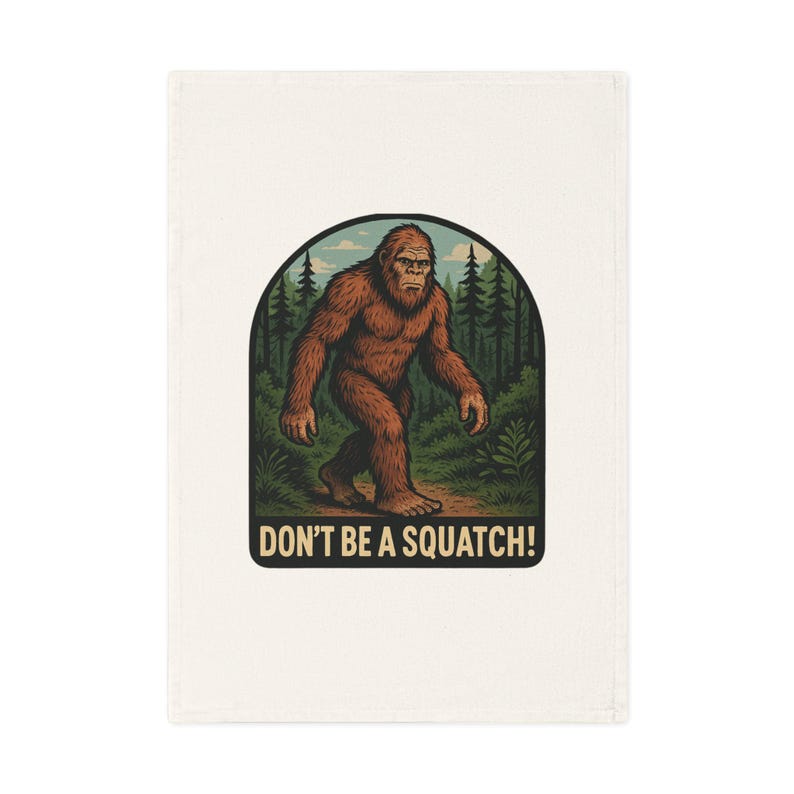 Bigfoot Cotton Tea Towel