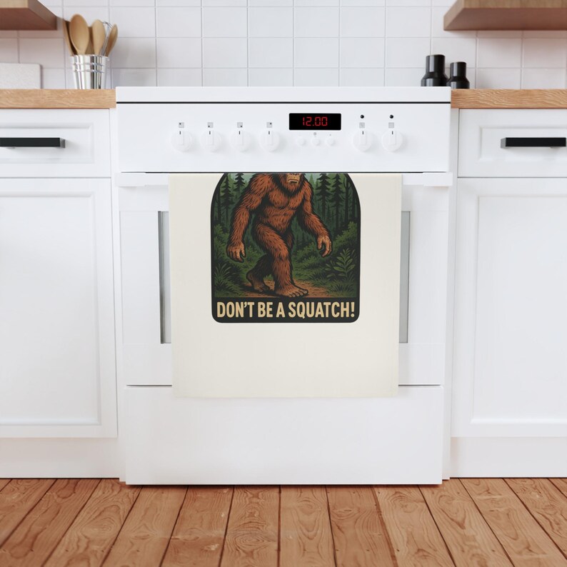 Bigfoot Cotton Tea Towel - Thumbnail 2