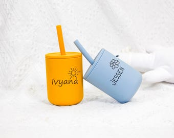 Engraved Silicone Toddler Cup – Custom Baby Training Cup