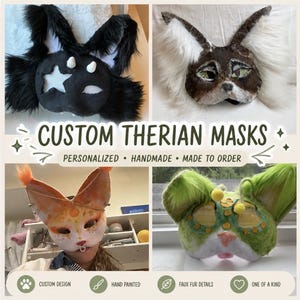Custom Therian Mask Commissions!!! *PLEASE read Description!!!!!*