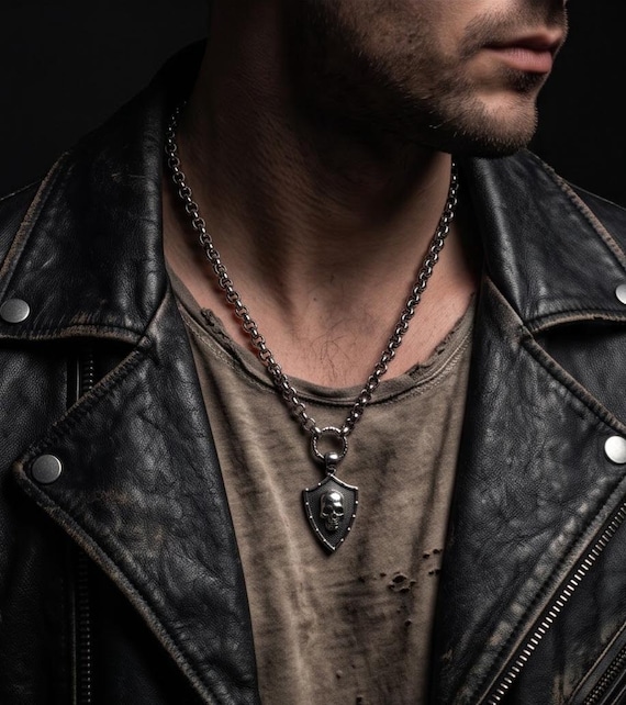 Stainless steel chain for men with pendant of your choice
