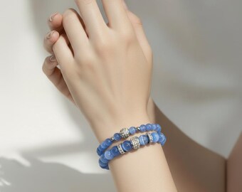 Elegant moonstone bracelet set