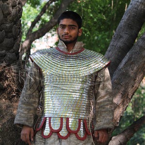 Lorica Squamata | Mixed Brass & Tinned Brass Roman Scale Armor | Handcrafted Historical Reproduction