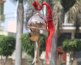 Bronze Montefortino Helm | Ancient Roman Helmet Replica | Historical Reenactment Armor