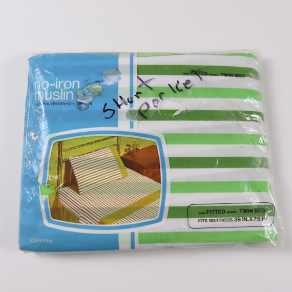 Vintage JC Penney twin fitted sheet -New in package