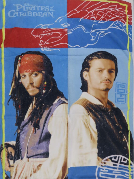 Vintage Pirates of the Caribbean Towel