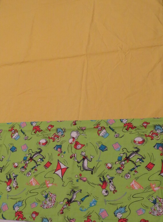 Set of 2 Vintage Cat in the Hat curtains