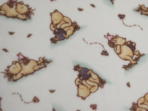 Classic Winnie the Pooh fleece receiving blanket