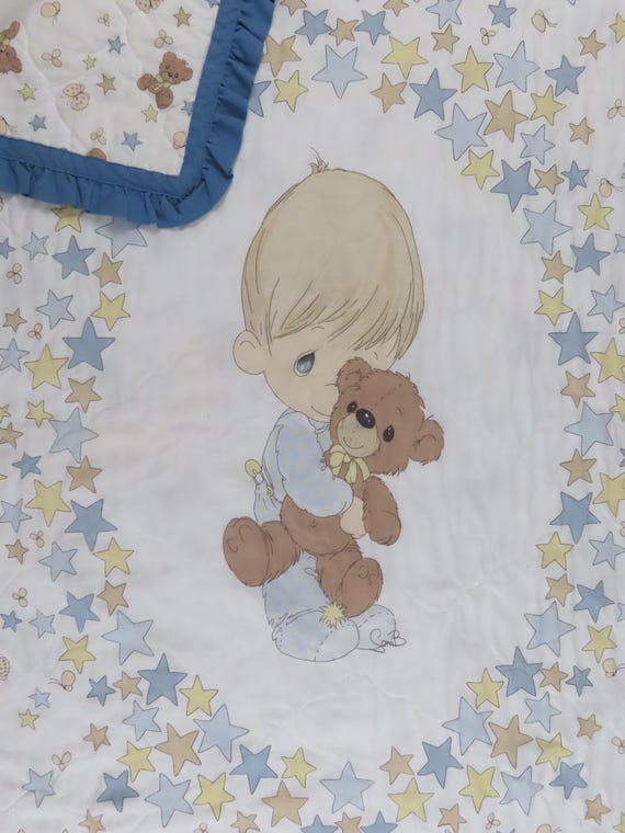 Vintage Precious Moments small quilted blanket