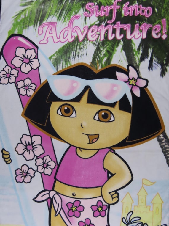 Vintage Dora the Explorer beach towel