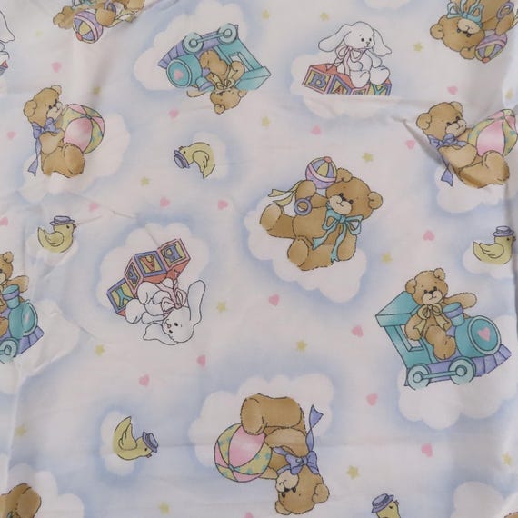 Vintage Teddy Bear fitted crib sheet