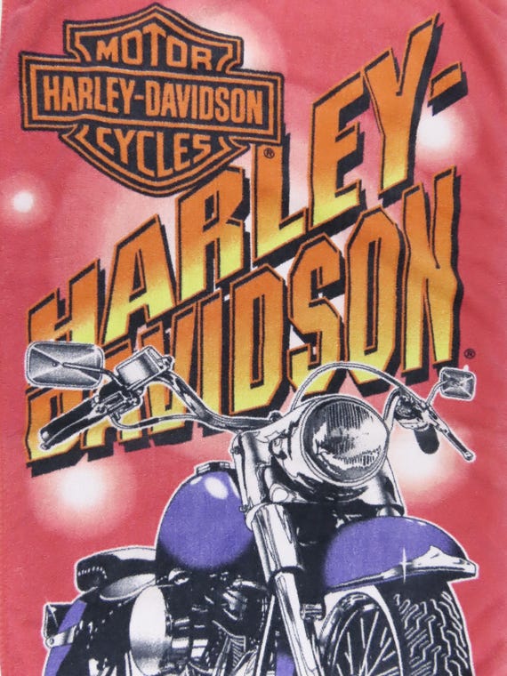 Vintage Harley Davidson beach towel
