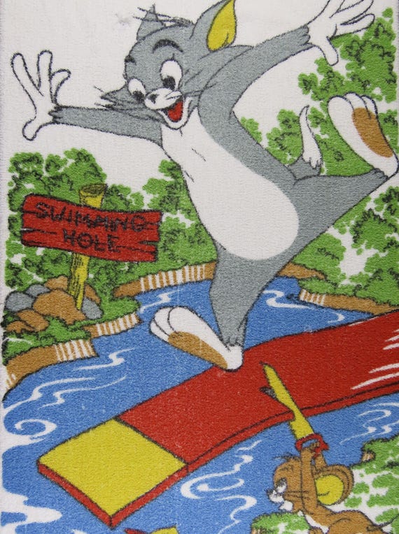 Vintage Tom and Jerry Towel