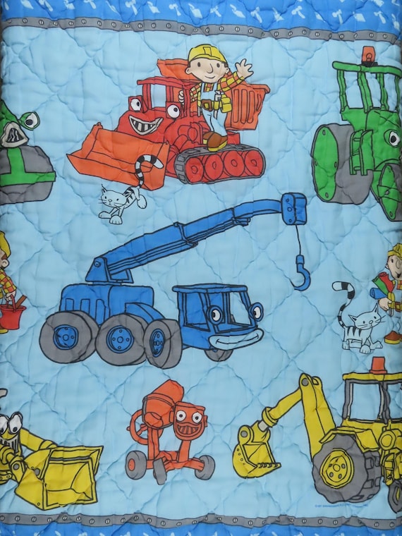 Vintage Bob the Builder toddler comforter