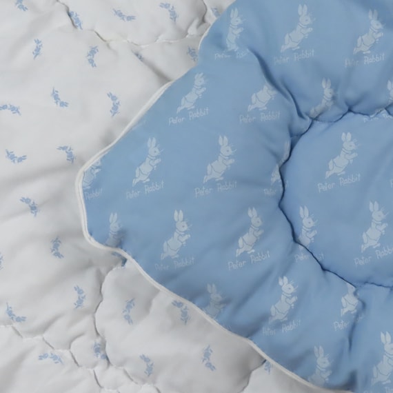 Vintage Peter Rabbit quilted zip-up blanket