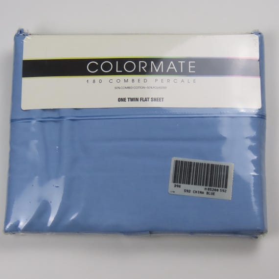 Vintage Sears Colormate twin flat sheet -New in package
