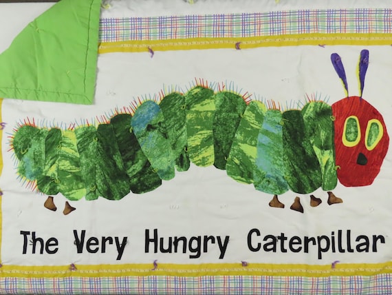 Vintage The Very Hungry Caterpillar quilted blanket