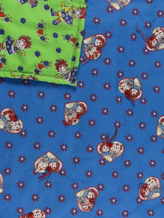 Vintage Raggedy Ann small blanket