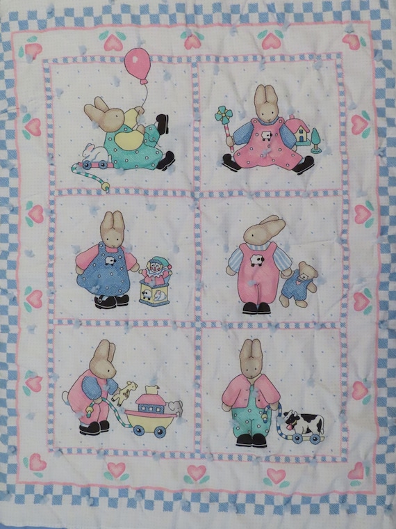 Vintage Cute Bunnies small blanket