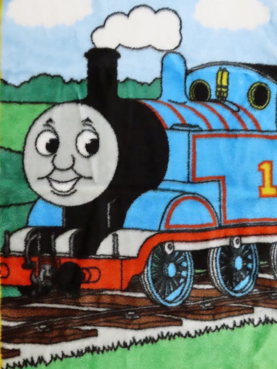 Vintage Thomas the Tank Engine small plush blanket