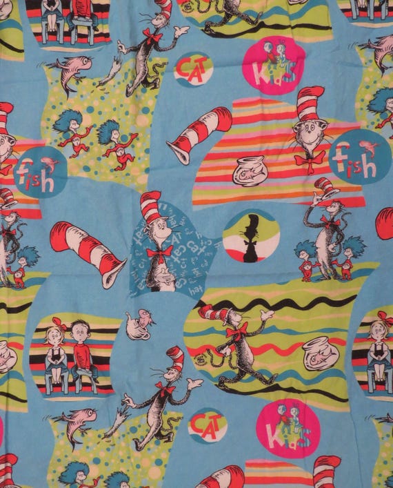Vintage Cat in the Hat Crib fitted sheet