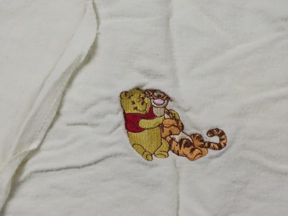 Vintage Winnie the Pooh flannel receiving blanket