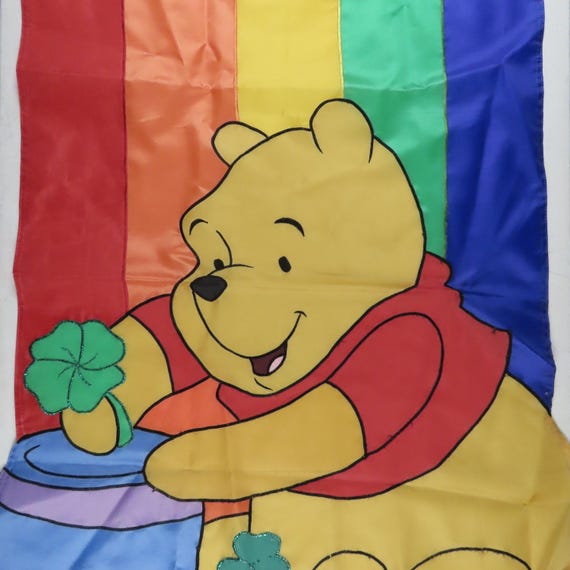Vintage Winnie the Pooh Decorative flag