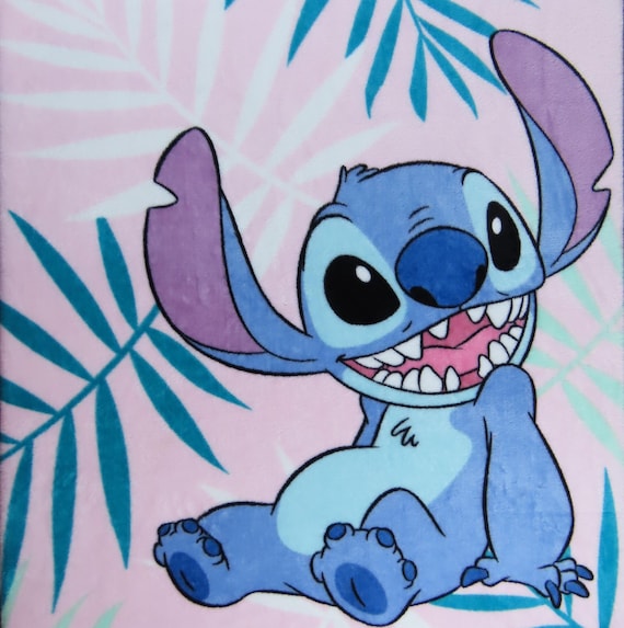 Vintage Lilo and Stitch plush blanket