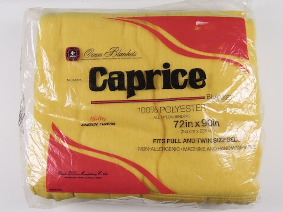 Vintage Owen "Caprice" full/twin blanket -New in package