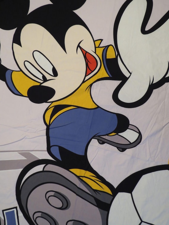 Vintage Mickey Mouse Soccer duvet cover