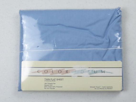 Vintage Color Forum Twin flat sheet -new in package