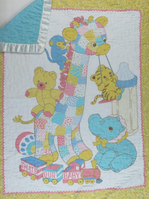 Vintage "That's our Baby" small blanket