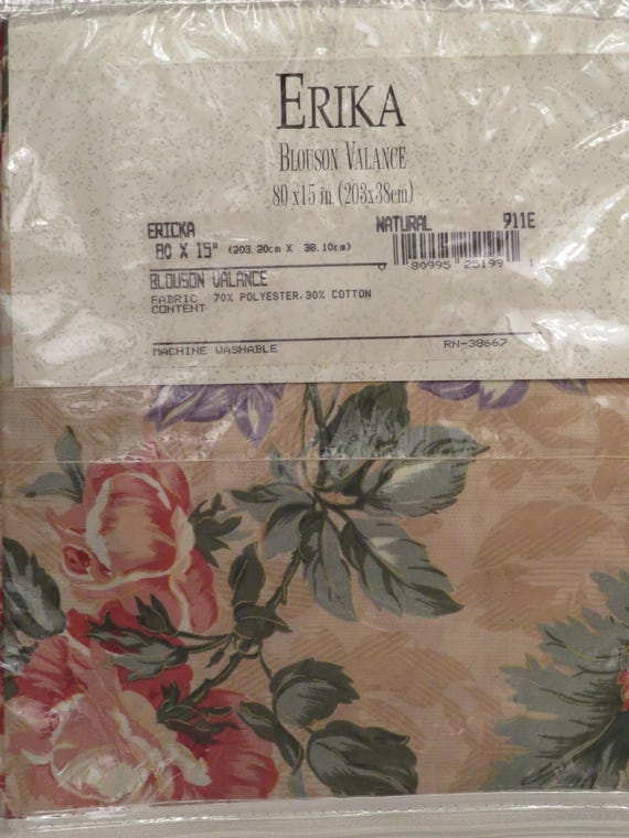 Vintage Floral Erika Blouson valance -New in package