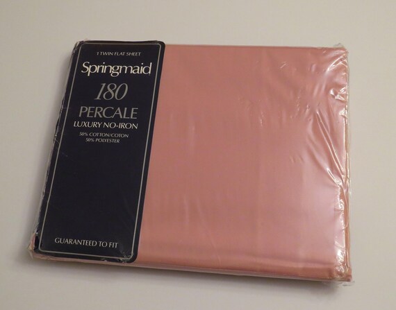 Vintage Springmaid Twin flat sheet -new in package