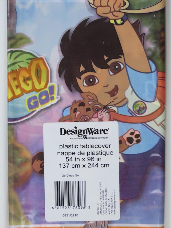 Vintage Go, Diego, Go! plastic table cover -New in package