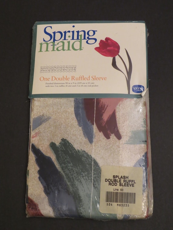 Vintage Spring Maid Double ruffled rod sleeve -New in Package