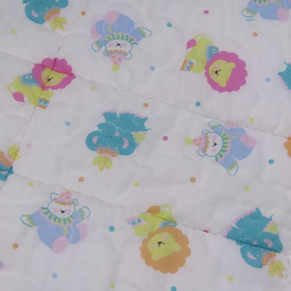 Vintage Circus Animals crib comforter
