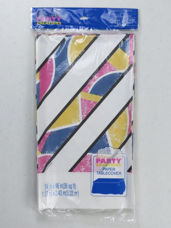 Vintage Party Creations "Kaleidoscope" paper table cover -new in package