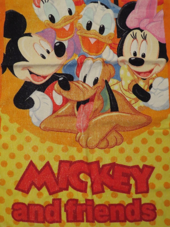Vintage Mickey and Friends Towel