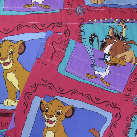 Set of 2 Vintage Lion King curtain panels