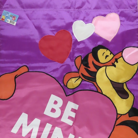 Vintage Tigger "Be Mine" Decorative flag