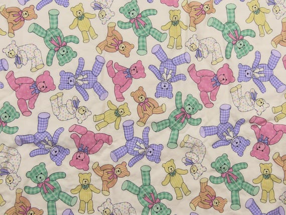 Vintage Colorful Teddy Bears small blanket