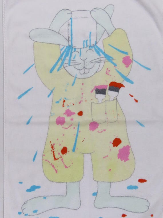 Vintage Cute Bunny towel