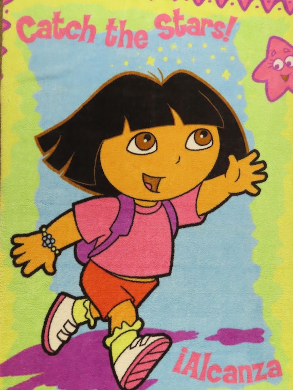 Reserved- Vintage Dora the Explorer large fleece blanket