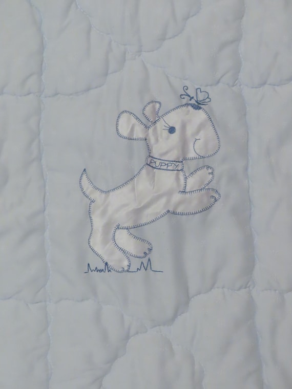 Vintage Cute Puppy Crib comforter