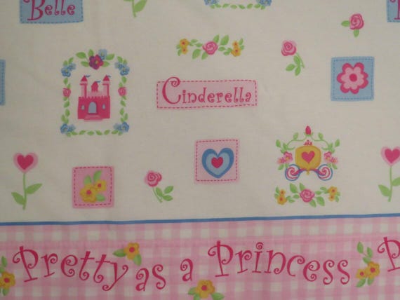 Vintage Disney Princess Twin flat sheet