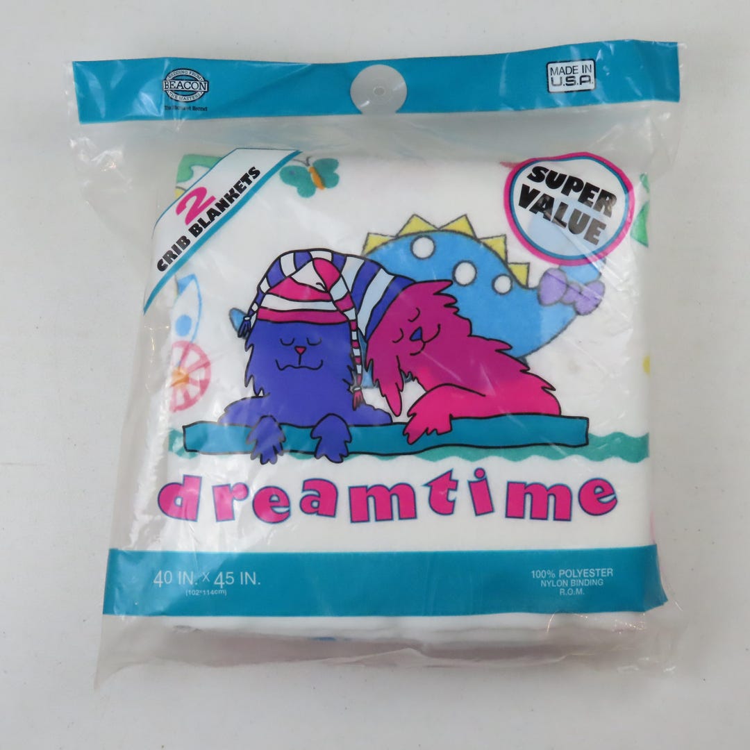 Set of 2 Vintage Beacon Dreamtime Crib Blankets -new in Package - Etsy