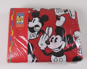 Vintage Mickey Mouse twin sheet set -New in package
