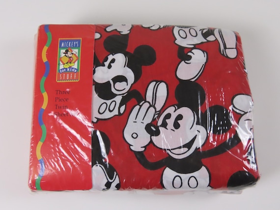 Vintage Mickey Mouse twin sheet set -New in package